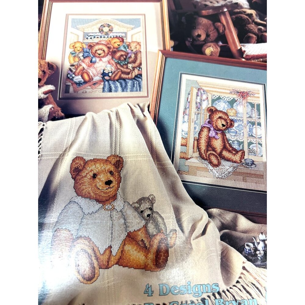 Leisure Arts Treasured Teddies Cross Stitch Leaflet 2670 By Carol Bryan